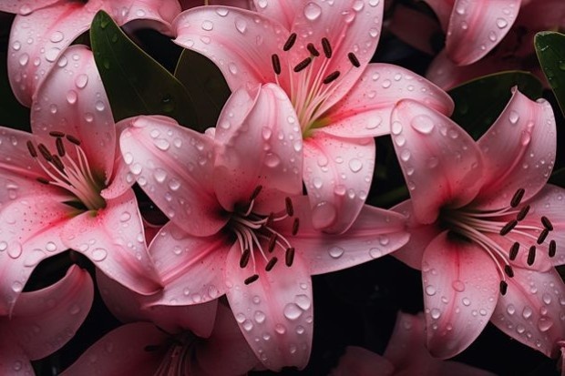 bunga lily pink dengan warna lembut dan tampilan manis yang cocok untuk dekorasi dan hadiah
